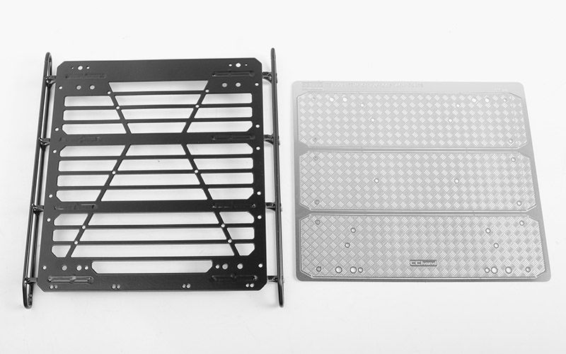 RC4WD Command Roof Rack w/ Diamond Plate for Traxxas Mercedes-B - Click Image to Close