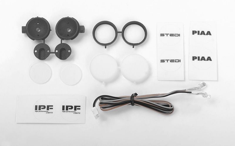 RC4WD Round IPF Flood Lights w/ Light Kit for Traxxas Mercedes-Benz G 63 AMG 6x10 (White)