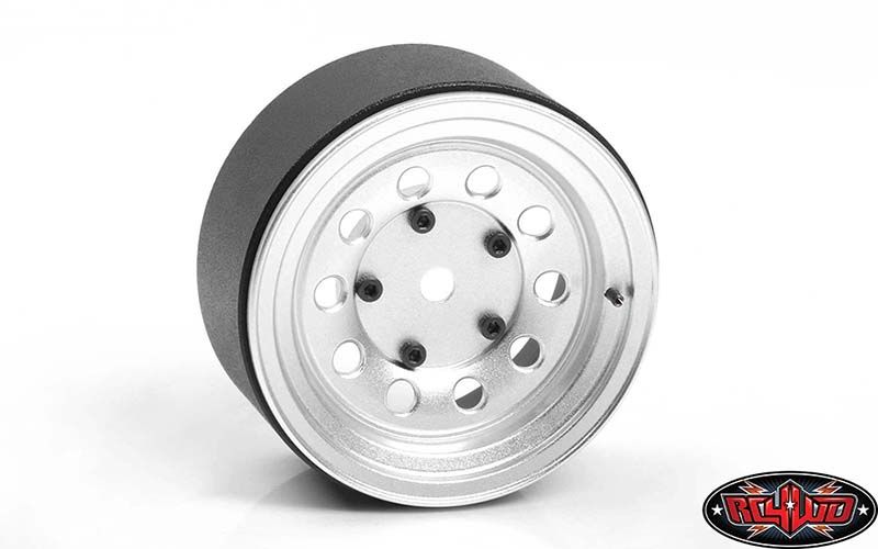 RC4WD 2.2" Burato Beadlock Wheels With Center Caps (Silver) (4)