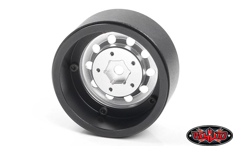 RC4WD 2.2" Burato Beadlock Wheels With Center Caps (Silver) (4) - Click Image to Close