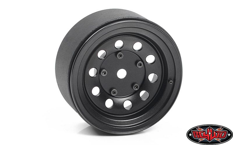 RC4WD 2.2" Burato Beadlock Wheels With Center Caps (Black) (4)