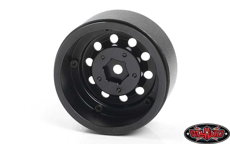 RC4WD 2.2" Burato Beadlock Wheels With Center Caps (Black) (4) - Click Image to Close