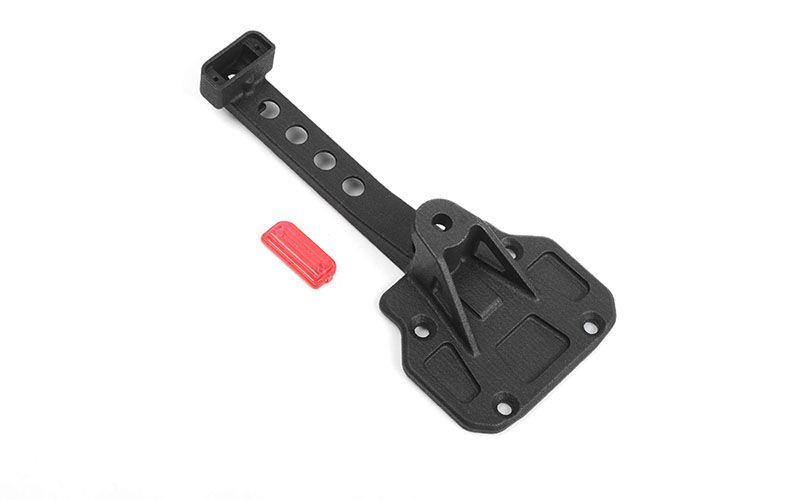 RC4WD Spare Wheel and Tire Holder w/ Red High Rear Brake Light for Axial 1/10 SCX10 III Jeep JLU Wrangler