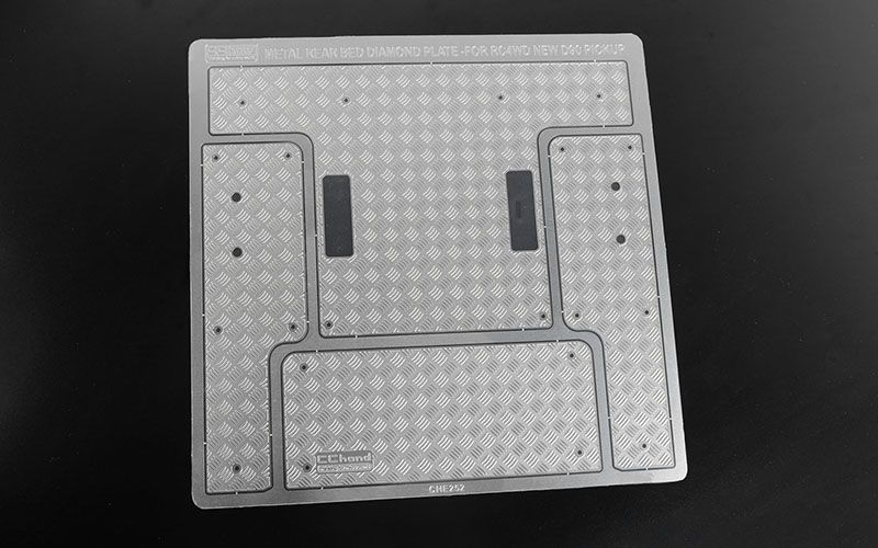 RC4WD Steel Rear Bed Diamond Plates for RC4WD Gelande II 2015 Land Rover Defender D90 (Heritage Edition)