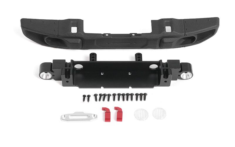 RC4WD OEM Wide Front Winch Bumper for Axial 1/10 SCX10 III Jeep - Click Image to Close