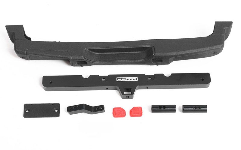 RC4WD OEM Rear Bumper w/ Tow Hook + License Plate Holder for Axial 1/10 SCX10 III Jeep JLU Wrangler