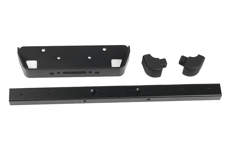 RC4WD Classic Front Winch Bumper for RC4WD Gelande II 2015 Land Rover Defender D90 (Black)