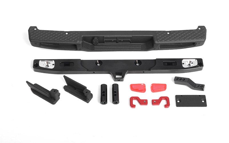 RC4WD OEM Rear Bumper w/ Tow Hook and License Plate Holder for Axial 1/10 SCX10 III Jeep JT Gladiator