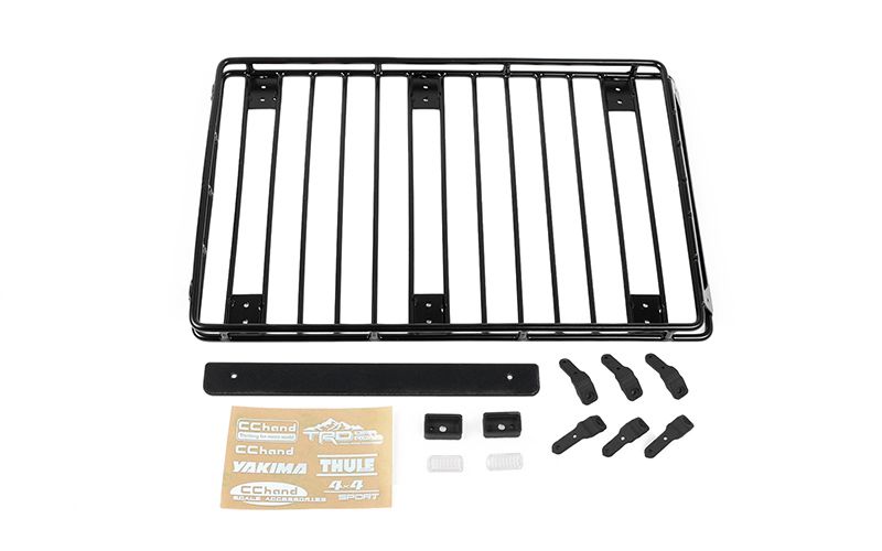 RC4WD Steel Tube Roof Rack W/ Rear Utility Lights for Axial 1/10 SCX10 III Jeep JLU Wrangler