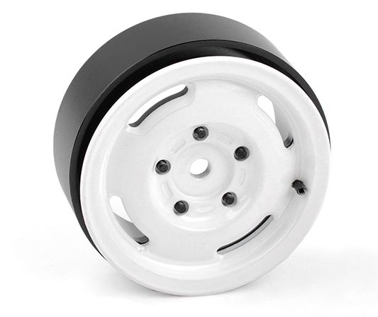 RC4WD 1.55" Apio Single Beadlock Wheel (White) (1) - Click Image to Close