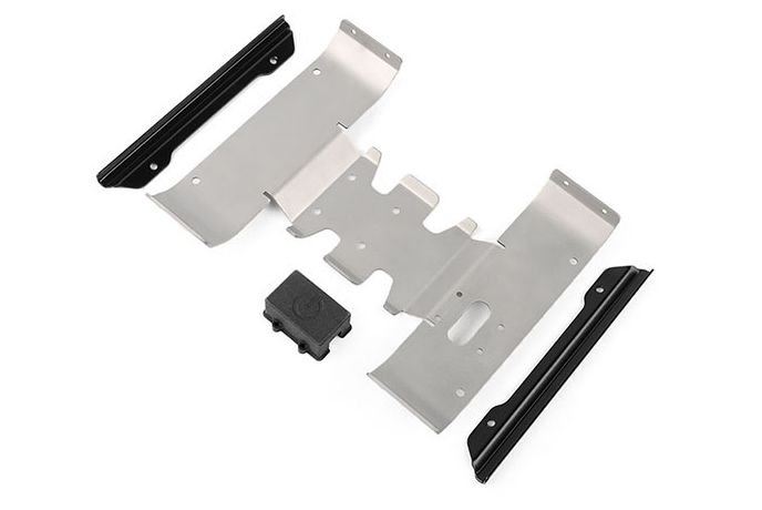 RC4WD Rough Stuff Skid Plate W/ Side Sliders and Switch Box for - Click Image to Close