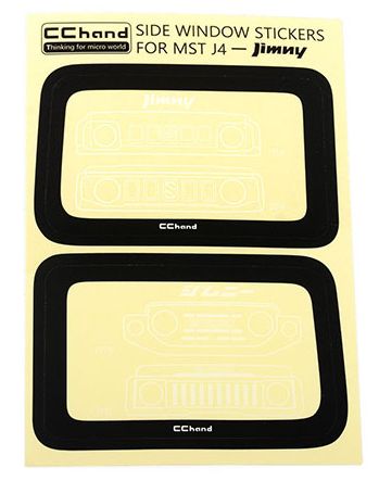 RC4WD Window Trim Decals for MST 4WD Off-Road Car Kit W/ J4 Jimny Body