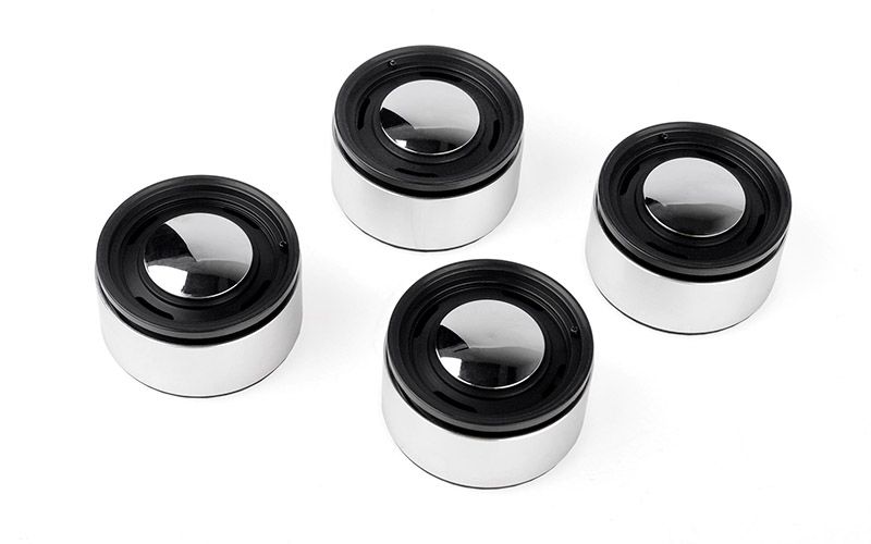 RC4WD 1.9" Analog Aluminum CAP Wheels (Black) (4)