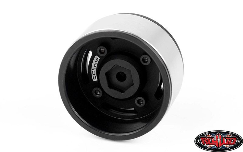 RC4WD 1.9" Analog Aluminum CAP Wheels (Black) (4)