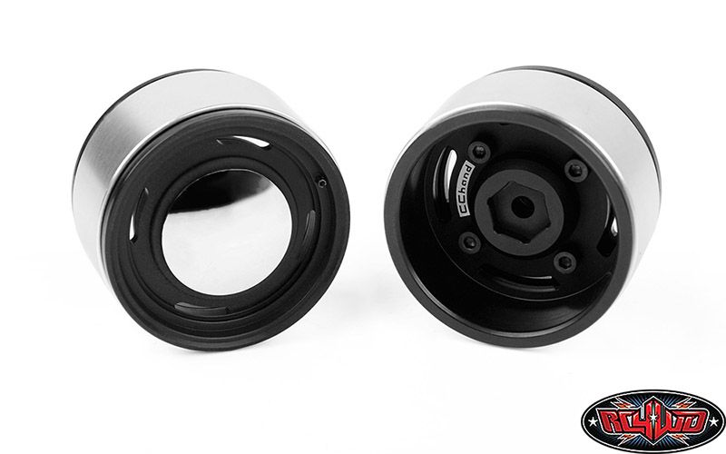 RC4WD 1.9" Analog Aluminum CAP Wheels (Black) (4) - Click Image to Close