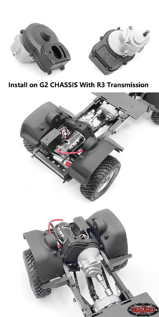 RC4WD R3 Single 2-Speed Transmission Gear Cover for Gelande II