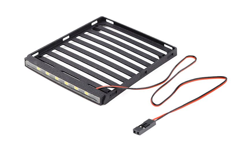 RC4WD Flat Roof Rack w/LED Light Bar - Axial SCX24 JT Gladiator - Click Image to Close