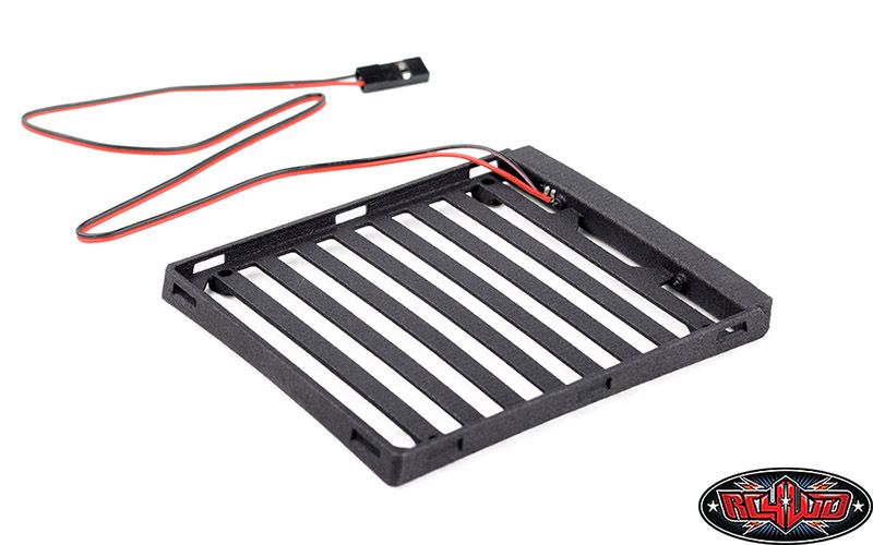 RC4WD Flat Roof Rack w/LED Light Bar - Axial SCX24 JT Gladiator