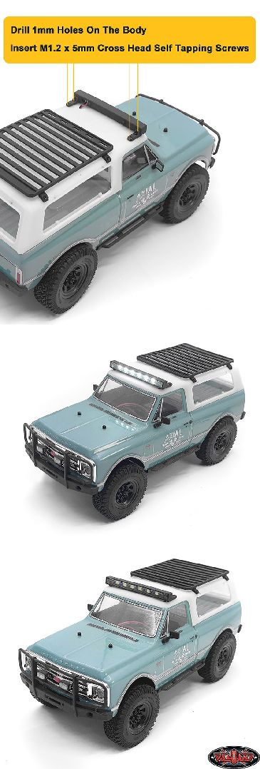 RC4WD Roof LED Light Bar for Axial SCX24 1967 Chevrolet C10 - Click Image to Close