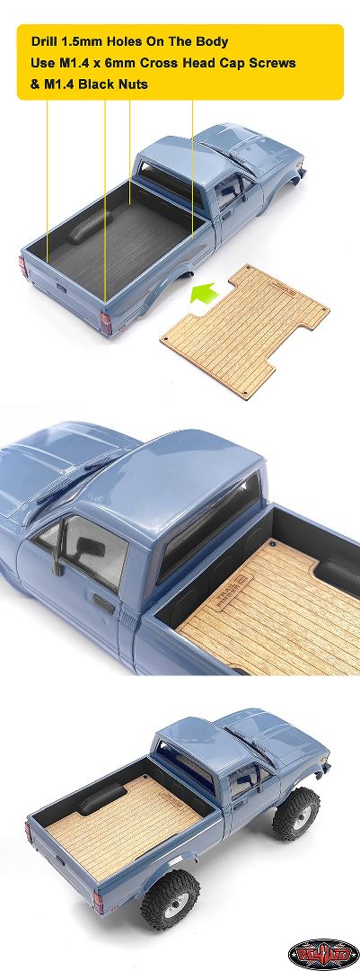 RC4WD Wood Bed Flooring for RC4WD 1/24 Trail Finder 2