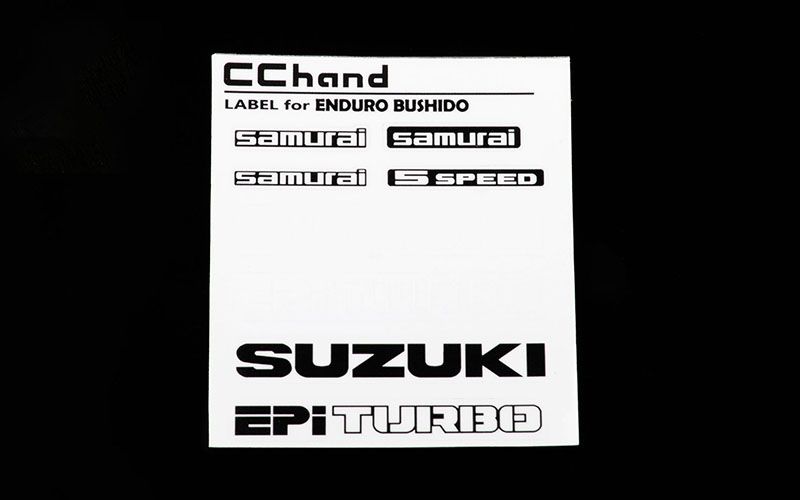 RC4WD Decal Sheet for Enduro Bushido