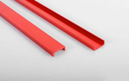 RC4WD Semi Truck Chassis Frame Rails (Red)