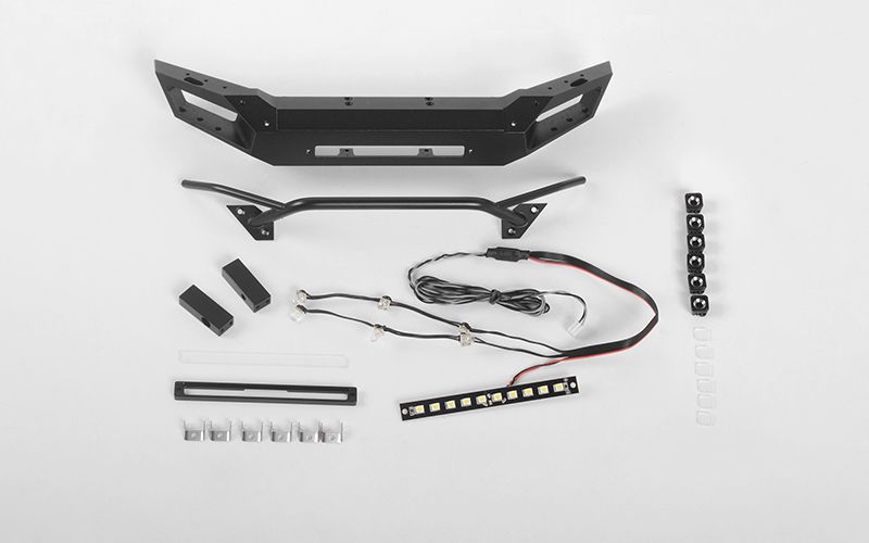 RC4WD Vigilante Front Bumper w/ LEDs for Desert Runner w/Hero Hard Body Set