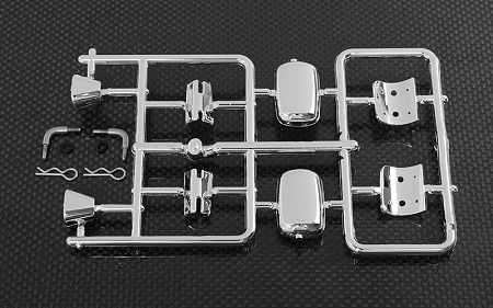 RC4WD Chevrolet Blazer Chrome Mirror and Rear Taillight Parts Assembly