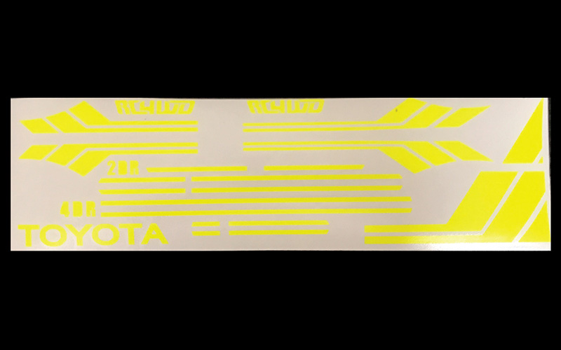 RC4WD Clean Stripes for Mojave II 2/4 Door Decal Sheet (Yellow)