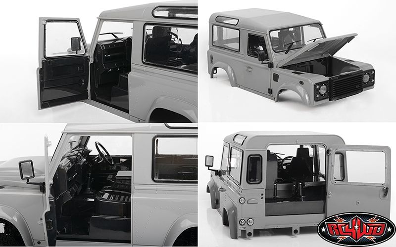 RC4WD 2015 Land Rover Defender D90 Hard Body Complete Set - Click Image to Close