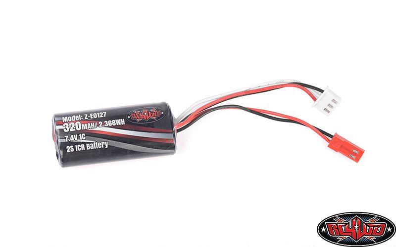 RC4WD 7.4V 320mAh Lithium Ion Battery W/ Balance Plug - Click Image to Close