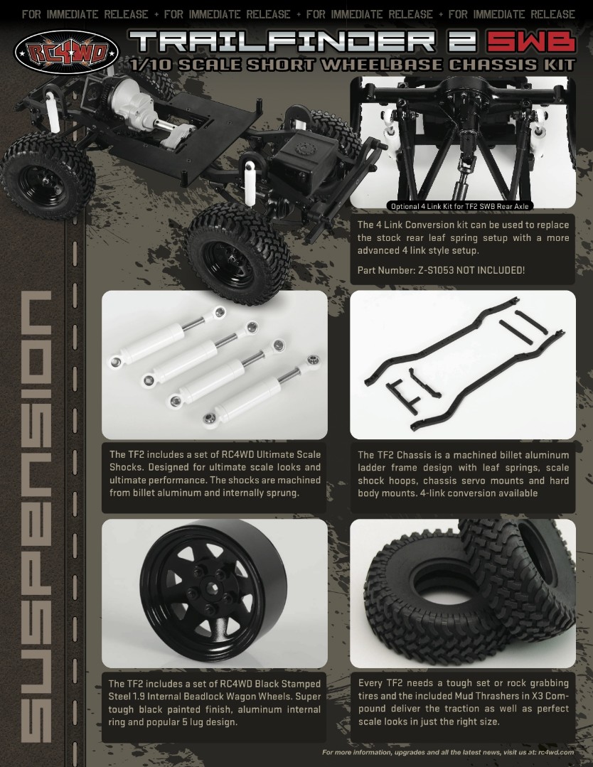 RC4WD Trail Finder 2 Truck Kit "SWB" RC4WD Trail Finder 2 Truck Kit "SWB"
