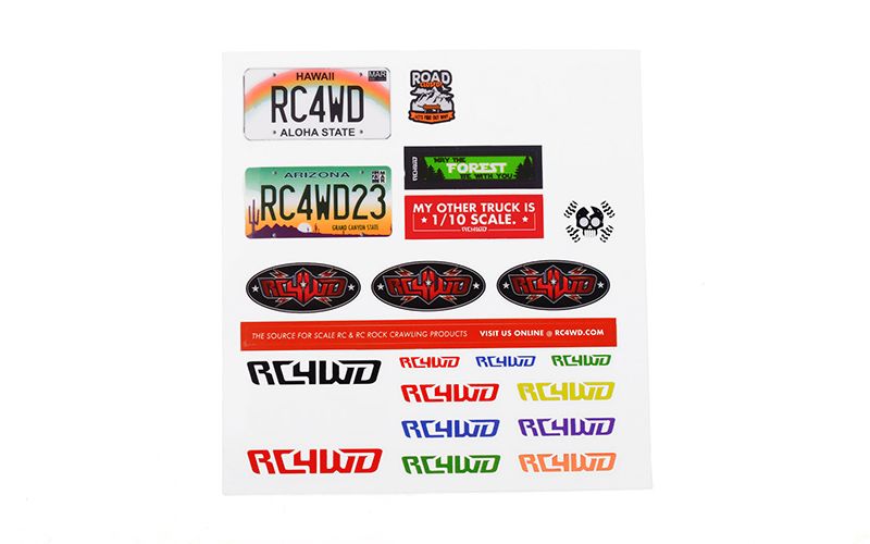 RC4WD Small Decal Sheet - Click Image to Close
