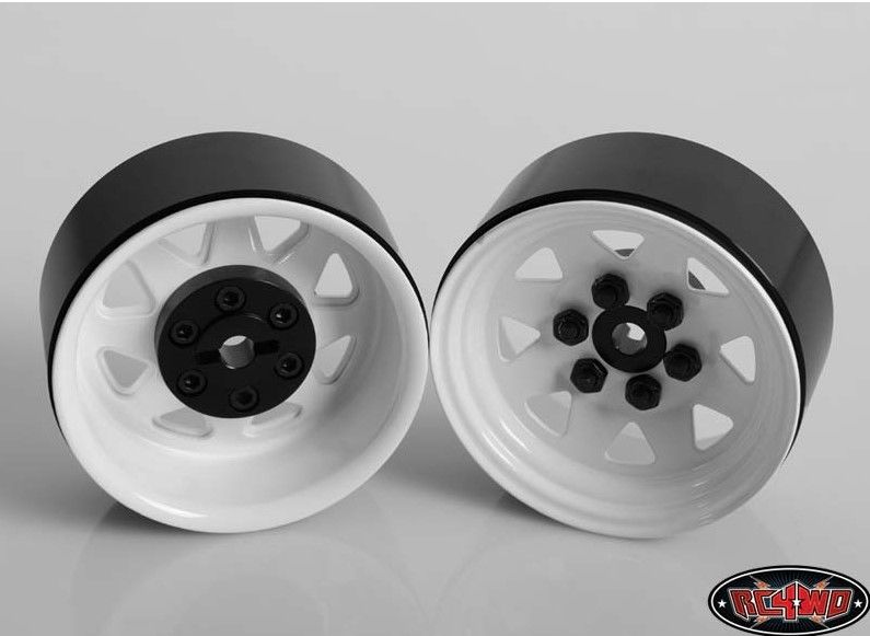 RC4WD 1.9" 6 Lug Wagon Single Steel Beadlock Wheel (White) (1)