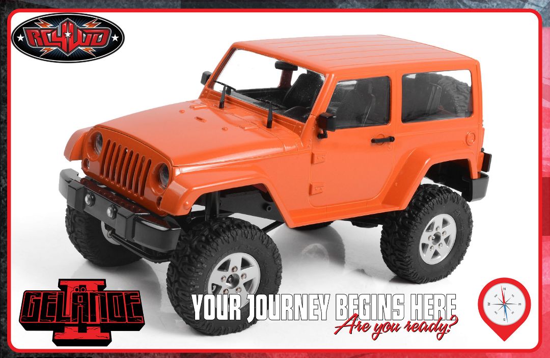 RC4WD 1/18 Gelande II RTR w/ Black Rock Body Set (Orange)