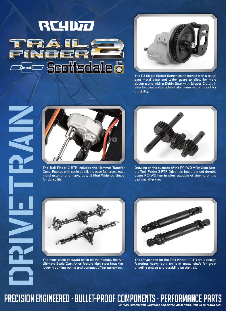RC4WD Trail Finder 2 "LWB" RTR w/Chevy K10 Hard Body Set RC4WD Trail Finder 2 "LWB" RTR w/Chevy K10 Hard Body Set