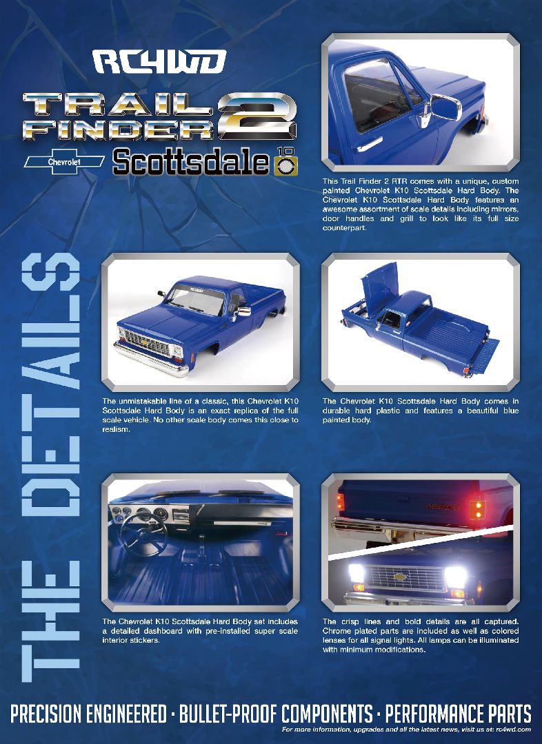 RC4WD Trail Finder 2 "LWB" RTR w/Chevy K10 Hard Body Set RC4WD Trail Finder 2 "LWB" RTR w/Chevy K10 Hard Body Set