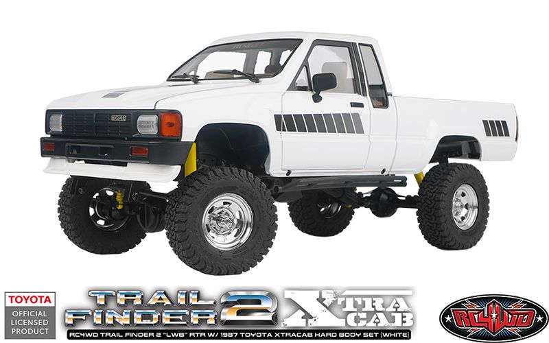 RC4WD Trail Finder 2 RTR LWB w/ 1987 Toyota XtraCab Hard Body Set (White)