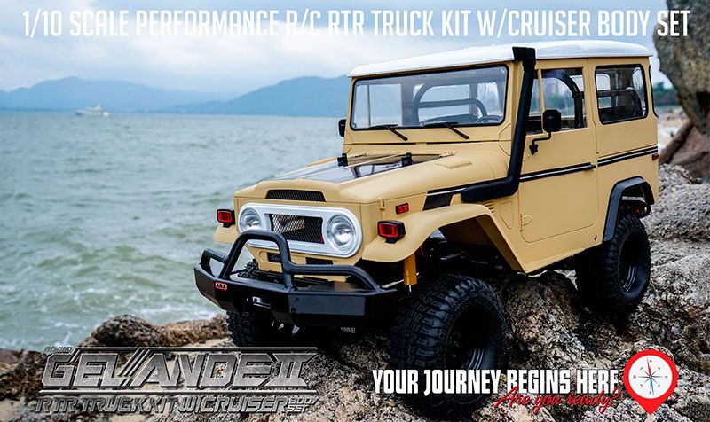 RC4WD Gelande II RTR Truck Kit w/Cruiser Body Set (ARB Edition)