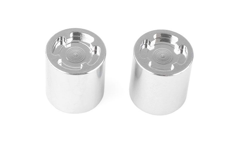 RC4WD 1/10 Scale Rear Hubs (Chrome) (2)