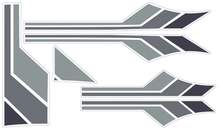 RC4WD Toyota 82-83 Body Decals - Grey