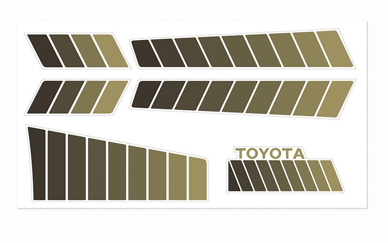 RC4WD Toyota 84-85 Body Decals (Brown)