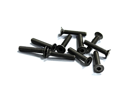 RC4WD Titanium Flat Head Socket Screws M3x16mm (10)