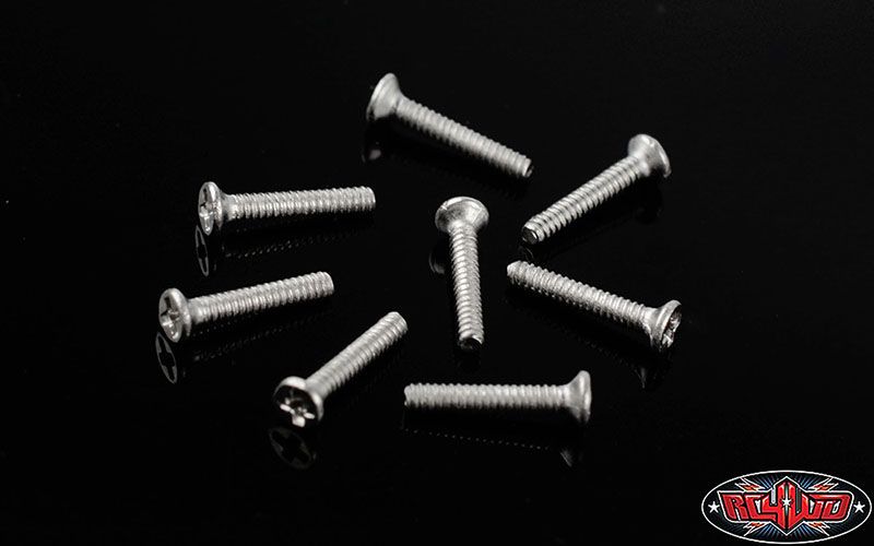 RC4WD Phillips Flat Head Screws M1 x 6mm (Silver) - Click Image to Close