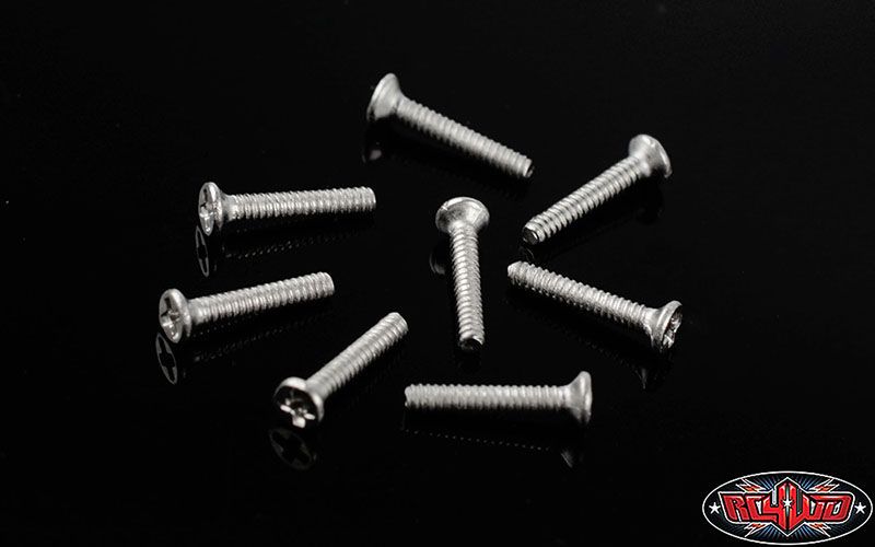 RC4WD Phillips Flat Head Screws M1 x 6mm (Silver)