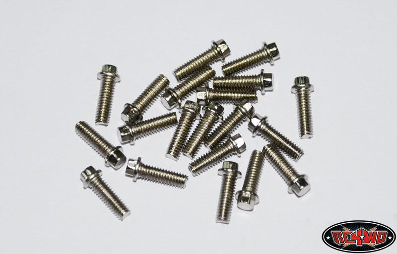 RC4WD Miniature Scale Hex Bolts (M2.5 x 8mm) (Silver) (20) - Click Image to Close