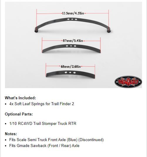 RC4WD Soft Steel Leaf Spring for Trail Finder 2 (4)