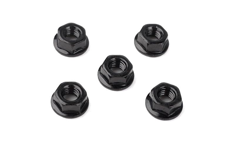 RC4WD M4 Low Profile Flanged Lock Nut (Black)