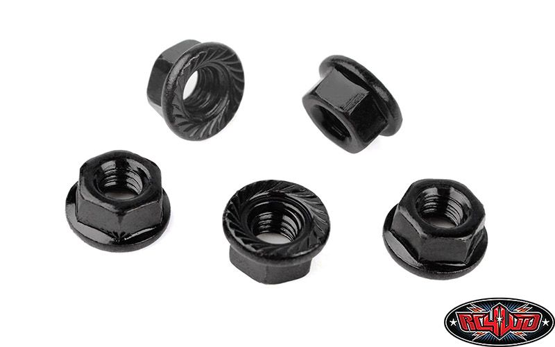 RC4WD M4 Low Profile Flanged Lock Nut (Black)