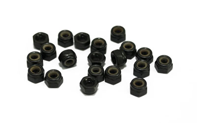 RC4WD Nylock Nuts M3 (Black) - Click Image to Close